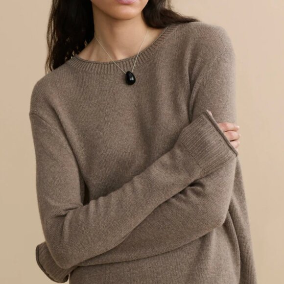 Jenni Kayne "Everyday Sweater" in Classic Taupe Size M - Picture 5 of 5